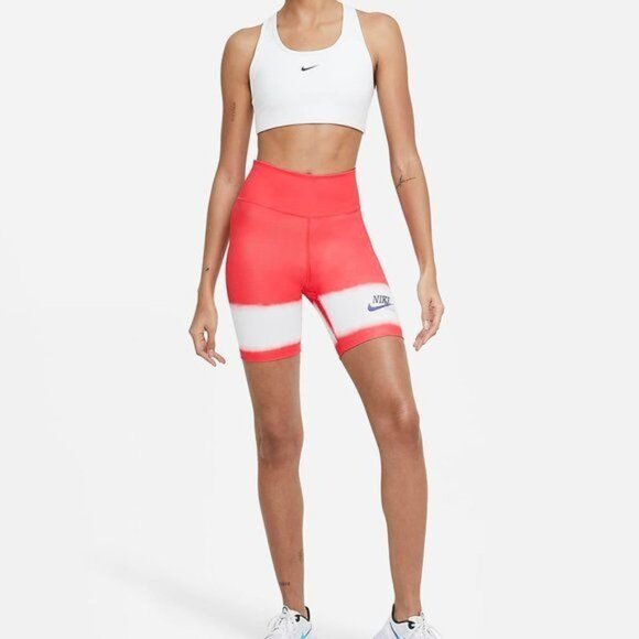 Nike One Womens Dri-Fit Tie-Dye Tight Fit Biker Shorts Size Small Active Stretch - Picture 3 of 11